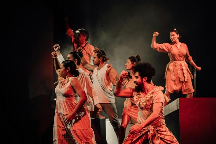 multiple people performing